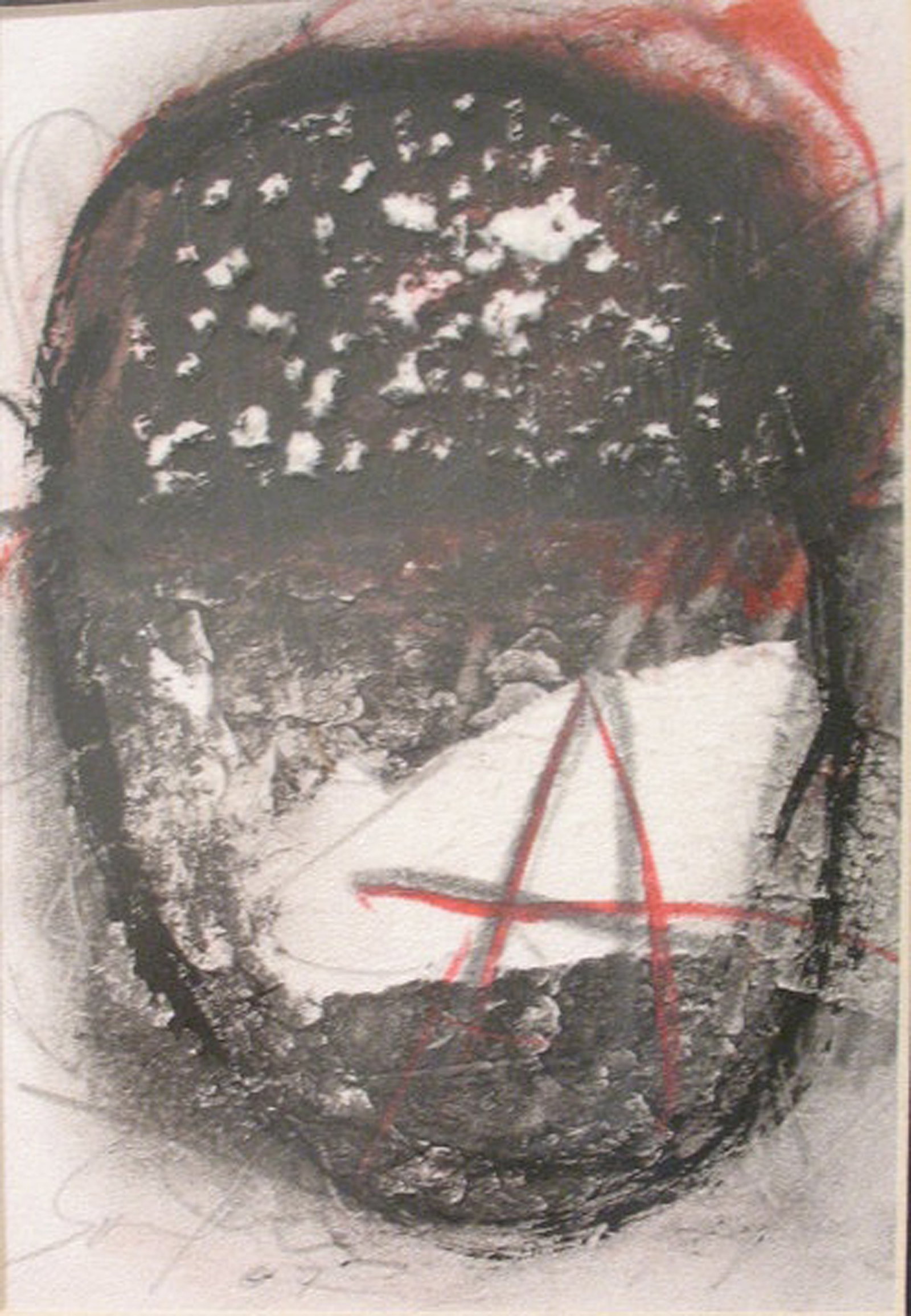Jorge Luis Santos, Untitled, 2007: Mixed media on paper, 12 x 10.5 in, Framed, Signed recto lower leftProvenance: The Artist, Havana Cuba