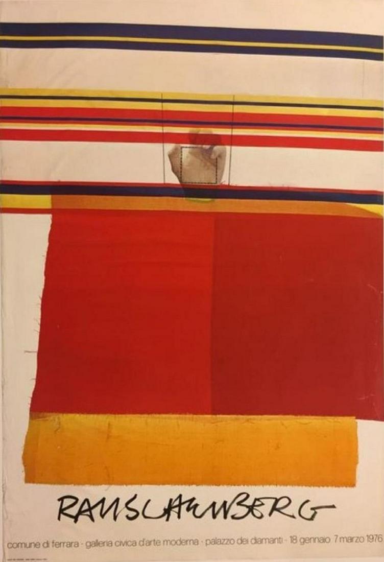 Robert Rauschenberg “Palazzo dei Diamanti 1976”: Robert Rauschenberg (Port Arthur, 1925 Captiva Island, 2008) "Palazzo dei Diamanti, 1976" Poster printed on the occasion of the solo exhibition held at the "Palazzo dei Diamanti" Civic Gallery of Mode