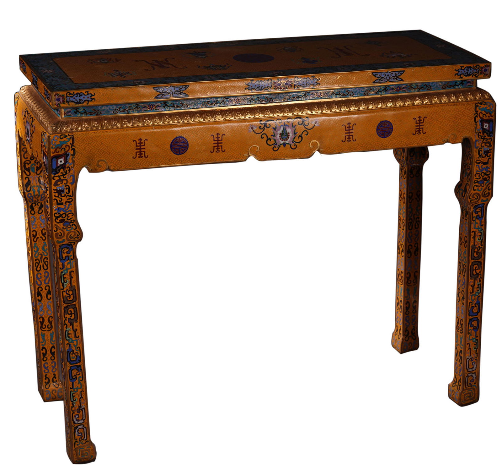 A CHINESE CLOISONNE ALTAR TABLE (1 of 12)