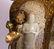 CHINESE JADE CARVED STAND GUANYIN IN GILT BRONZE NICHE - 7