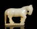 CHINESE JADE CARVED HORSE SHAPED TABLE ITEM - 2