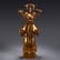 CHINESE GILT BRONZE BEAST TABLE ITEM