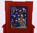 CHINESE CINNABAR CARVED GEM STONE INLAID TABLE SCREEN - 2
