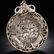 CHINESE CARVED JADE OPENWORK PLAQUE PENDANT WITH SILVER - 2