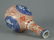 CHINESE BLUE AND WHITE COPPER RED PORCELAIN BOTTLE VASE - 6