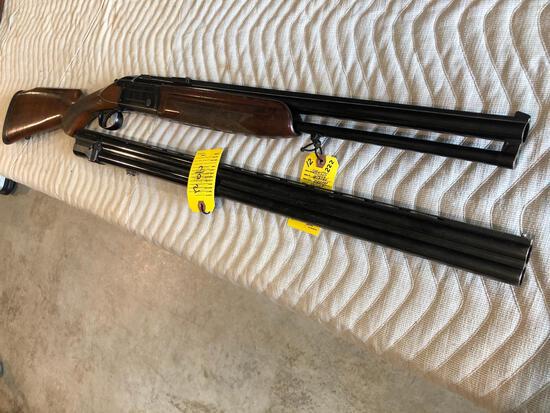 Savage Model 2400 Over/ Under With 2 Barrels: 51.10 Includes Over/Under Barrel with 12 Ga Over and .222 Remington Under and a second Over/Under Barrel that?s 12 Ga over 12 Ga; SN 67838V