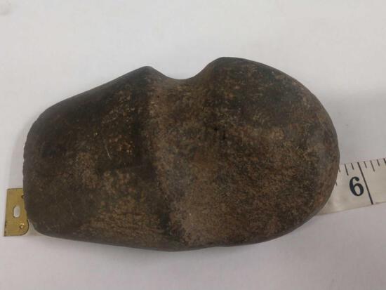 3/4 Groove Axe Head Native American Artifact: 2.21 Buchanan County Missouri