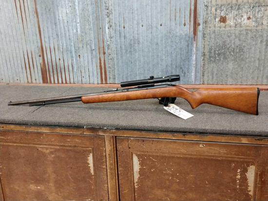 Savage Model 187J Semi Auto.22: 54.5 With scope SN NA