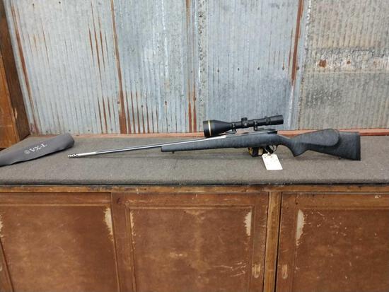 Weatherby Mark V Accumark .300 Weatherby Mag Bolt: 57.2 Beautiful gun with fluted barrel with Detachable Muzzle Break synthetic stock comes with Leupold VX-L 4.5-14x56mm Scope ! this gun was used in Africa one time on a 15 animal hunt it is like