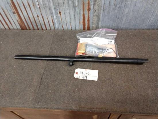 Mossberg 500 Accu Choke Bird Barrel: 14.106 new never used with extras 12ga 28"