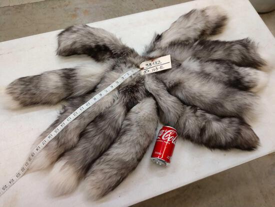 10 Jumbo Silver Ranch Fox Tails Taxidermy: 33.132 Brand new tan