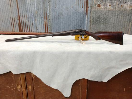 Henry Arms 12ga Double Barrel: 26.50 Choked barrels Belgium laminated barrel mfg 1894-1914 SN 160963