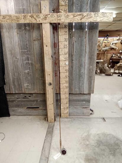 Vintage 9' Bamboo Fly Rod & Reel Craftsman Fishing: 59.12 Glen Evans Inc. Caldwell Idaho comes with extra wooden case & spare rod parts