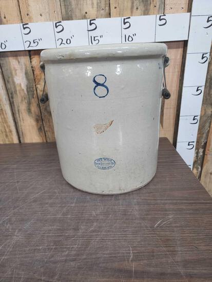 8 gal Union Stoneware Crock Red Wing (1 of 5)