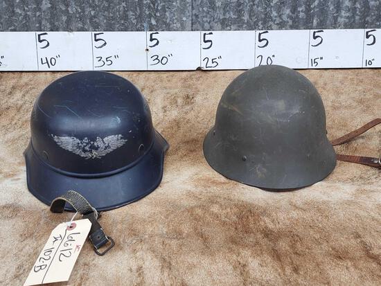 German Nazi Military Helmet & Bonus Helmet: 66.12 German Nazi & one unidentified