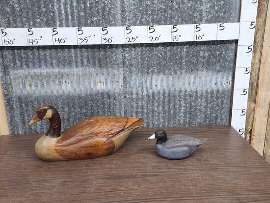 Hand Carved Duck & Goose Decoys Signed By Artists (1 of 8)