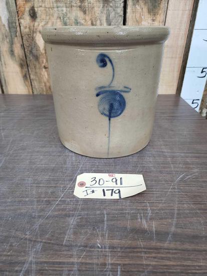2 gal Salt Glazed Stoneware Crock Red Wing (1 of 5)