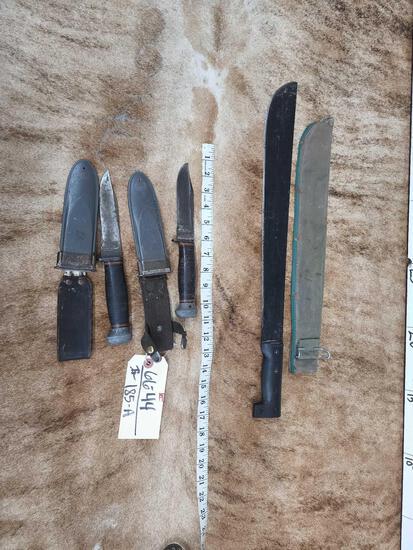 2 Vintage U.S. Navy Fixed Blade Knives (1 of 5)