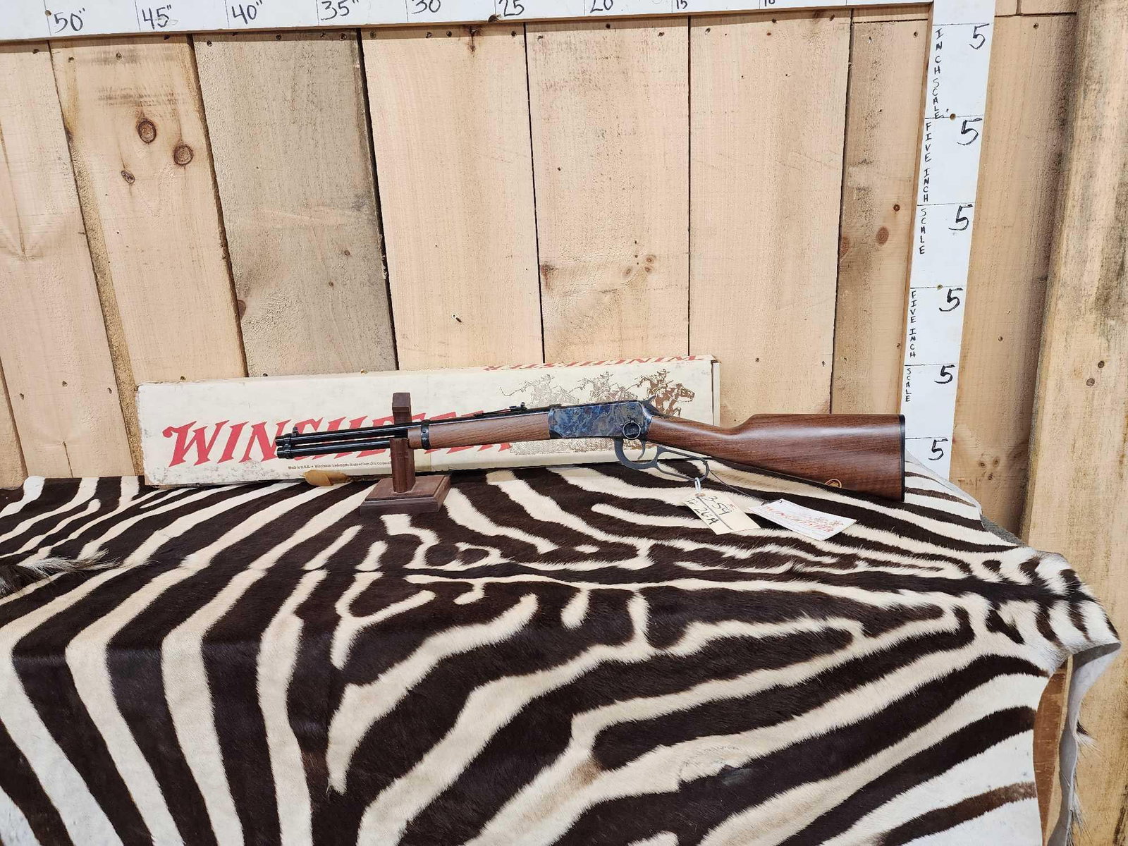 Winchester Model 94AE .45 Colt Lever Action Rifle: 3.59 New like new condition pretty case hardened receiver walnut wood SN 5372870