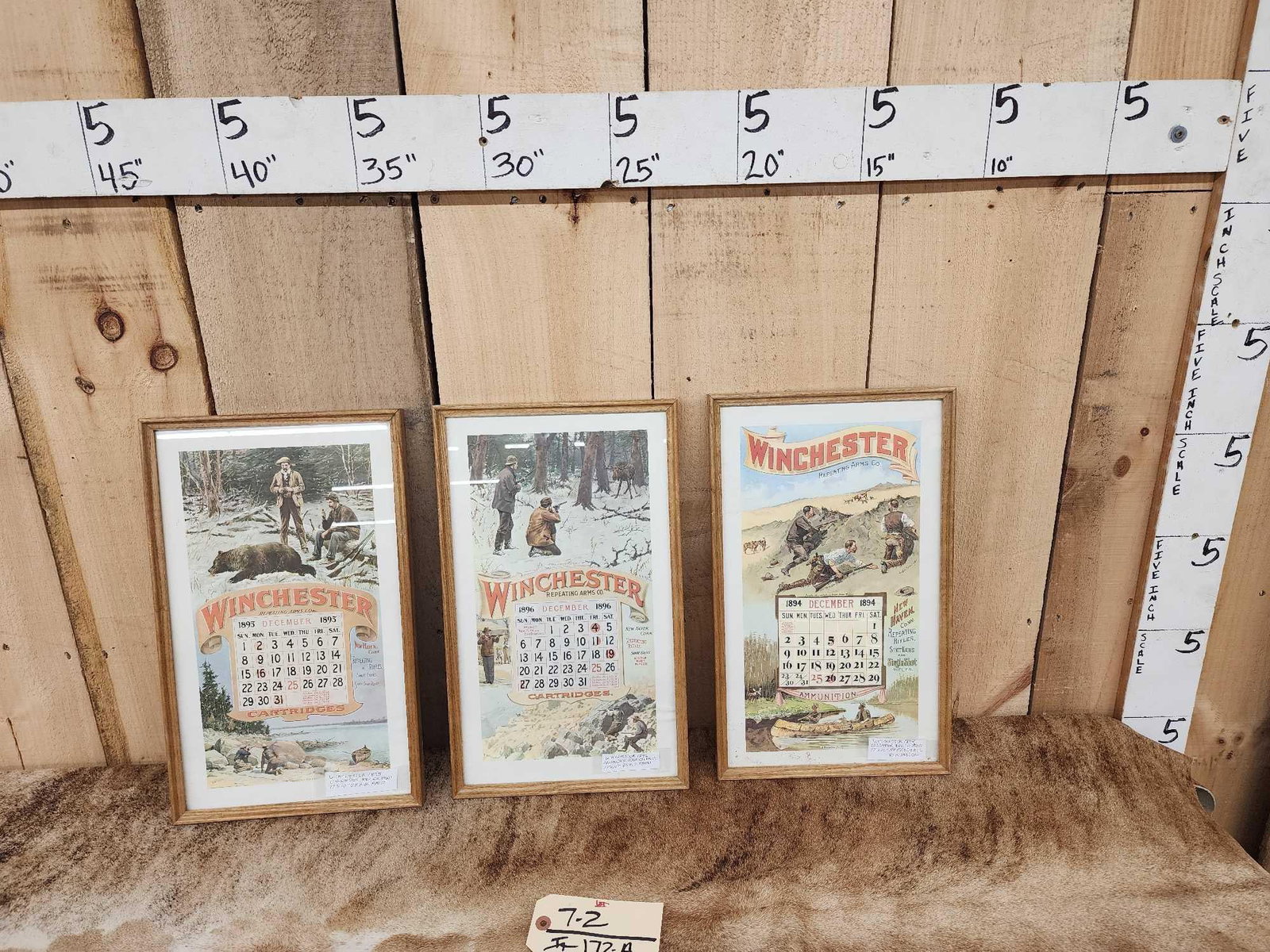 3 Winchester Vintage Replica Advertising Calendars: 7.2 From 1894 to 1896 these were probably printed in the 60s