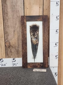 Hand Painted Turkey Feather