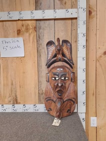 Hand Carved Wooden African Tribal Mask