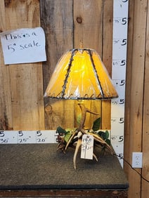 Deer Antler End Table Lamp