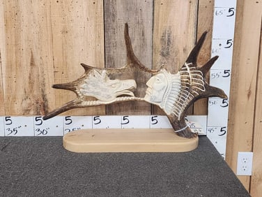 Hand Carved Moose Antler