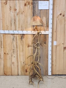 Elk And Axis Deer Antler Floor Lamp