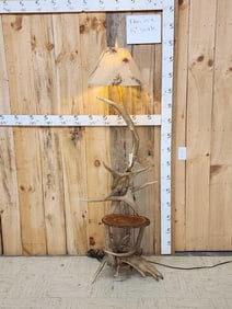 Elk & Moose Antler Floor Lamp