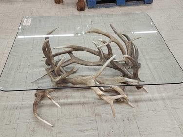Beautiful Elk Antler Coffee Table