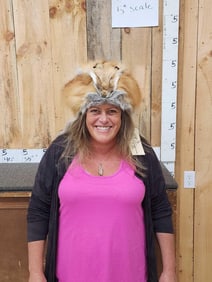 Red Fox Fur Mountain Man Hat