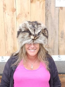 Raccoon Fur Mountain Man Hat