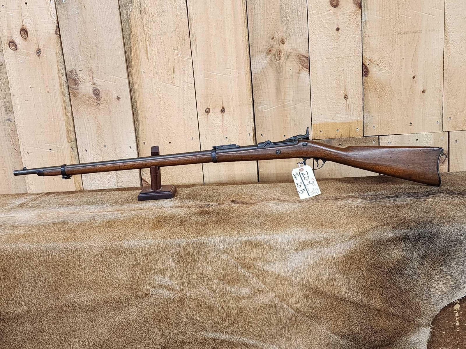 U.S Springfield US Model 1878 45-70 Trap Door Rifle: 20.9 Military marked SN 298561