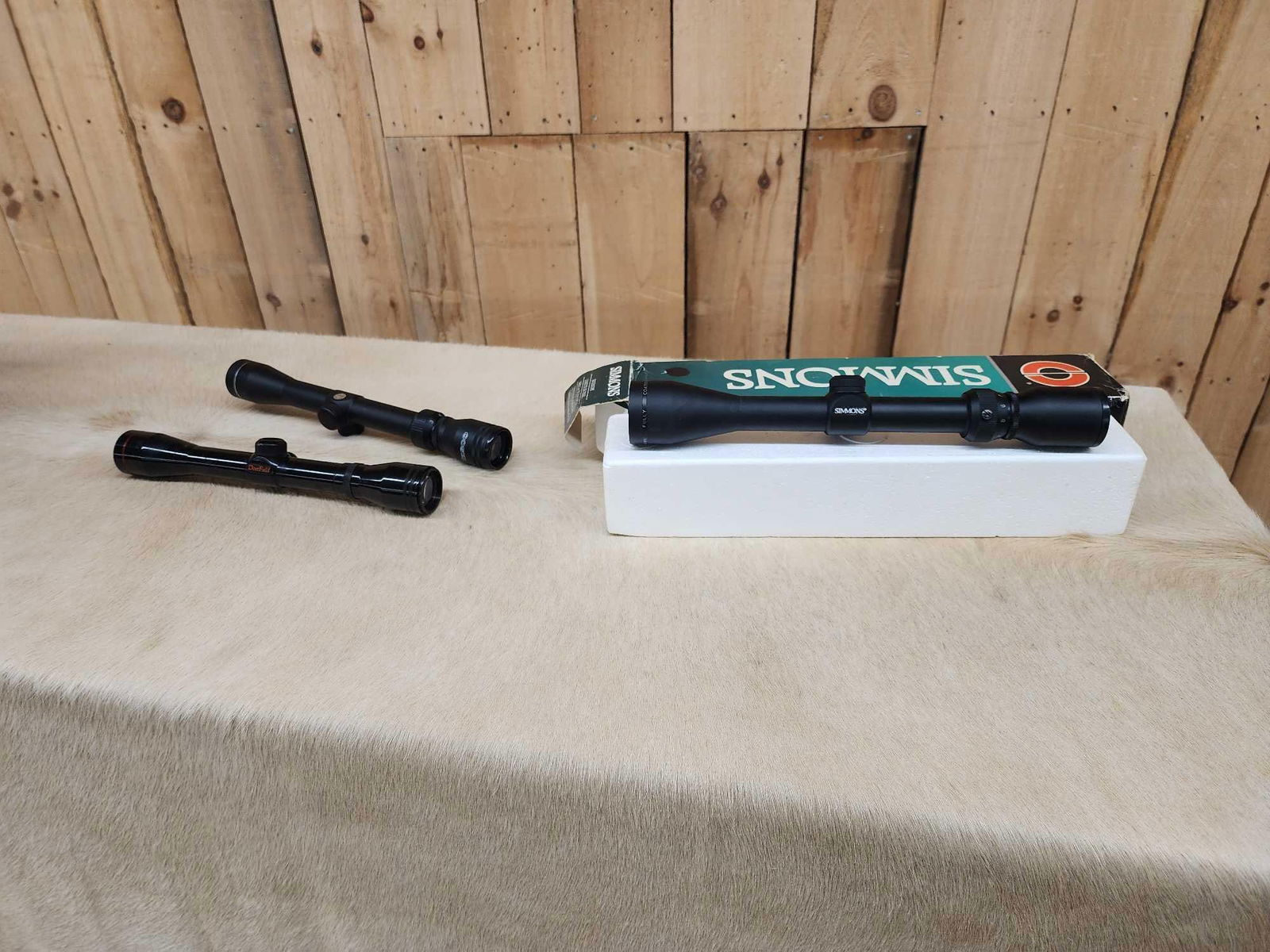 3 Rifle Scopes: 56.2 Tasco , Deer Field , Simmons