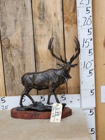 Metal Elk Sculpture