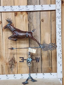Copper Whitetail Deer Weathervane