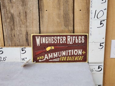 Winchester Cast Iron Sign