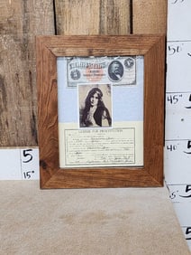 Copy Of 1863 Prostitution License El Paso Texas