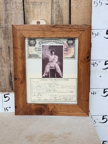 Copy Of 1873 Prostitution License Round Top Texas