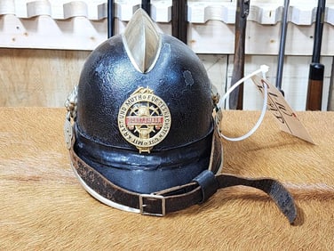 Original Vintage German Fire Police Helmet