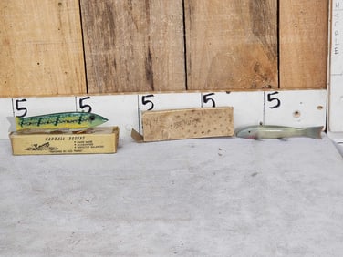 2 Vintage Fish Decoys