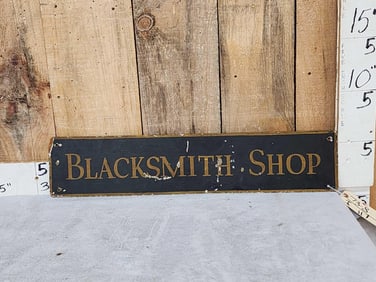 Blacksmith Shop Advertising Sign