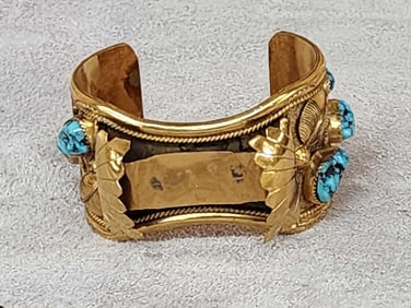Native American Style Watch Bracelet Cuff