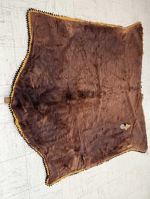 Early 1900s Horse Hide Buggy Blanket Dubuque Iowa