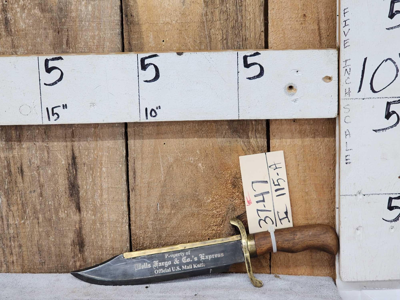 Wells Fargo Bowie Knife: 37.47 Great decorative piece
