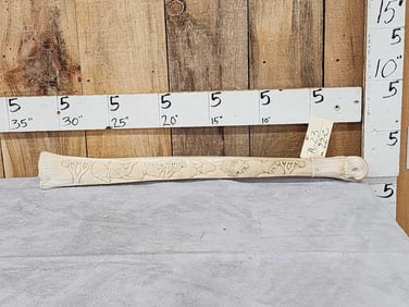 Hand Carved African Giraffe Leg Bone Taxidermy