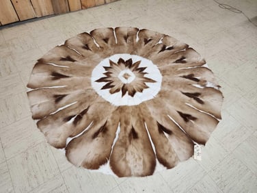 Beautiful African Springbok Medallion Rug Taxidermy