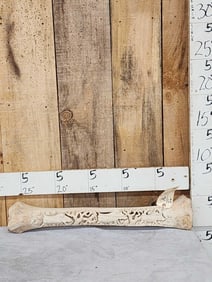 Hand Carved African Giraffe Leg Bone