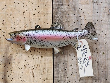 12" Rainbow Trout Real Skin Fish Taxidermy
